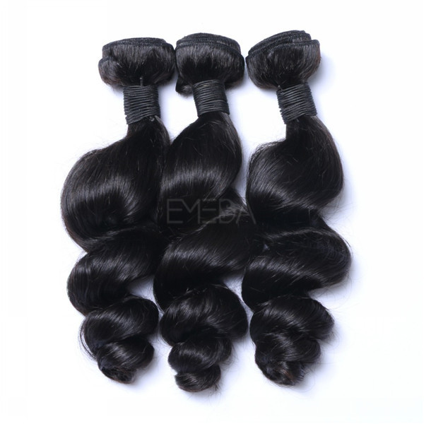 Popular texture loose wave hair weft LJ198